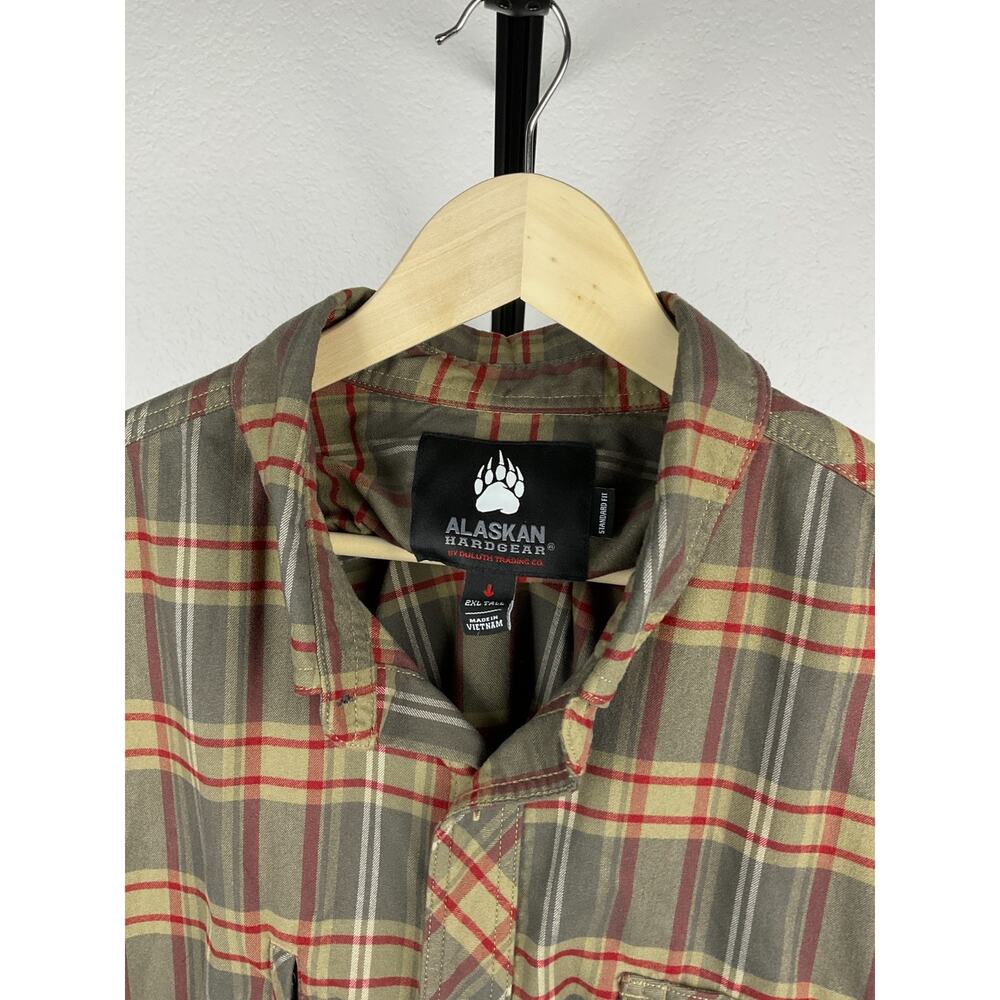 Alaskan Hardgear Midnight Sun Shirt Men 2XL Tall Plaid Wool Blend AKHG View 4